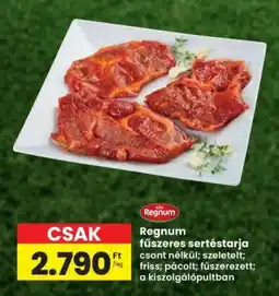 Interspar Regnum fűszeres sertéstarja ajánlat