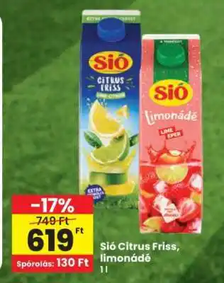 Interspar Sió Citrus Friss, Limonádé ajánlat