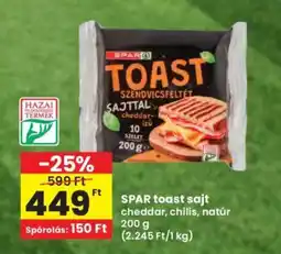 Interspar SPAR toast sajt ajánlat