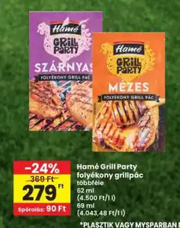 Interspar Hamé Grill Party folyékony grillpác ajánlat