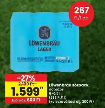 Interspar Löwenbräu sörpack ajánlat