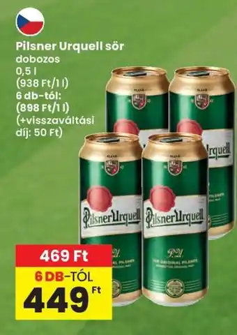 Interspar Pilsner Urquell sör ajánlat