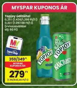 Interspar TopJoy Üdítőital ajánlat