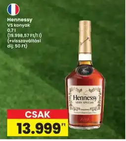 Interspar Hennessy VS konyak 0,7 l ajánlat