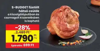 Interspar S-BUDGET füstölt hátsó csülök ajánlat
