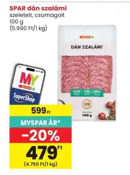 Interspar SPAR dán szalámi ajánlat