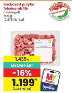 Interspar Kockázott pulyka felsőcombfilé ajánlat