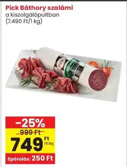 Interspar Pick Báthory szalámi ajánlat