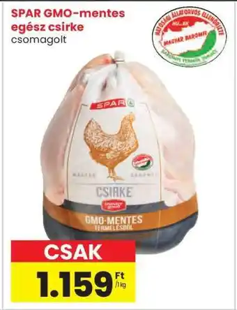 Interspar SPAR GMO-mentes egész csirke ajánlat