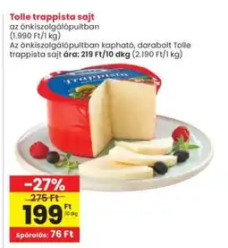 Interspar Tolle Trappista Sajt ajánlat