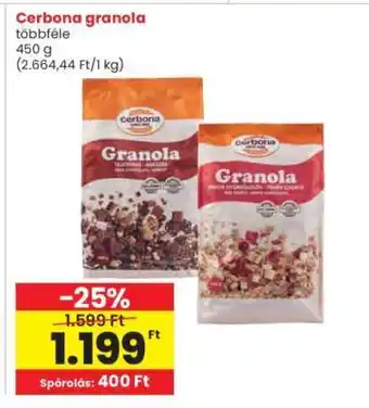 Interspar CERBONA Granola ajánlat