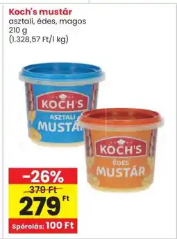 Interspar Koch's mustár ajánlat