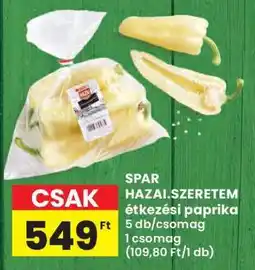 Interspar SPAR HAZAI.SZERETEM étkezési paprika ajánlat