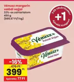 Interspar Vénusz margarin valódi vajjal ajánlat
