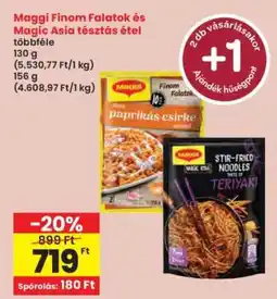 Interspar Maggi Finom Falatok és Magic Asia tésztás étel ajánlat