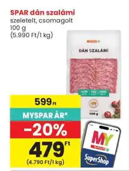 Spar SPAR dán szalámi ajánlat