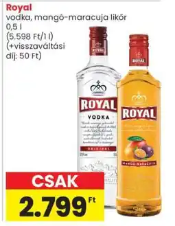 Spar Royal Vodka, Mangó-Maracuja Likőr ajánlat