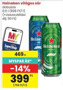 Spar HEINEKEN Világos sör ajánlat