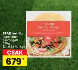 Spar SPAR tortilla kukoricás ajánlat