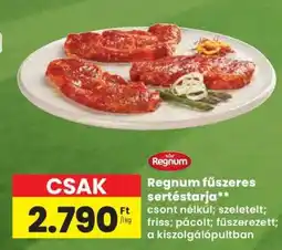 Spar Regnum fűszeres sertéstarja ajánlat
