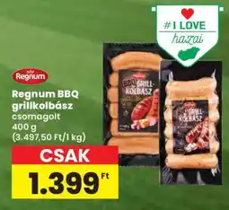 Spar Regnum BBQ grillkolbász ajánlat