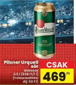 Spar Pilsner Urquell sör ajánlat