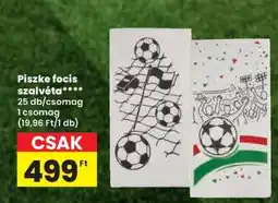 Spar Piszke focis szalvéta ajánlat