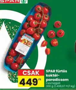 Spar SPAR fürtös koktélparadicsom ajánlat