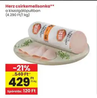 Spar Herz csirkemellsonka ajánlat