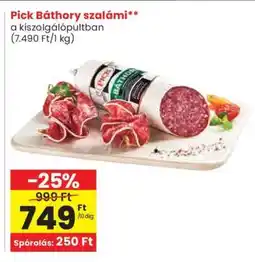 Spar Pick Báthory szalámi ajánlat