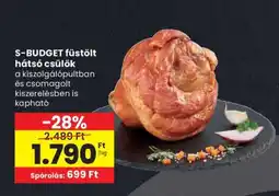 Spar S-BUDGET füstölt hátsó csülök ajánlat