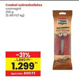 Spar CSABAI SZÁRAZKOLBÁSZ ajánlat