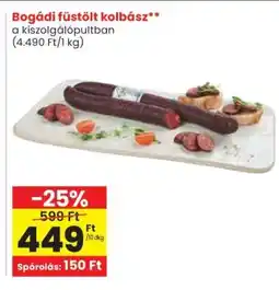 Spar Bogádi Füstölt Kolbász ajánlat