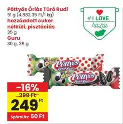 Spar Pöttyös Óriás Túró Rudi ajánlat