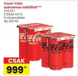 Spar Coca-Cola szénsavas üdítőital ajánlat