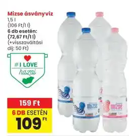 Spar Mizse ásványvíz ajánlat