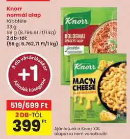 Spar Knorr Normál Alap ajánlat