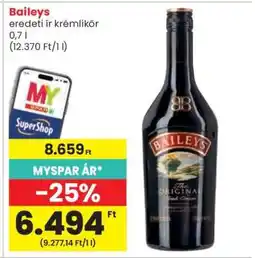 Spar Baileys eredeti ír krémlikőr ajánlat