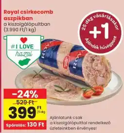 Spar Royal csirkecomb aszpikban ajánlat