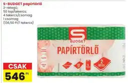 Spar S-BUDGET papírtörlő ajánlat