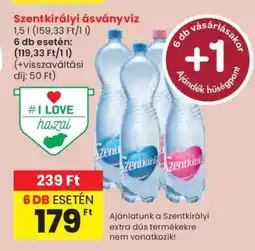 Spar SZENTKIRÁLYI Ásványvíz ajánlat