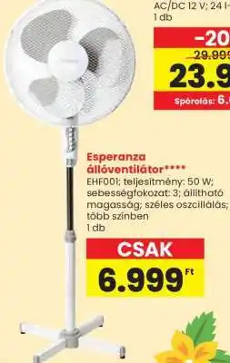 Spar Esperanza állóventilátor ajánlat