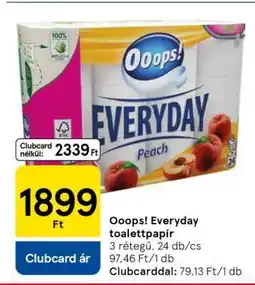 Tesco Ooops! Everyday Toalettpapír ajánlat