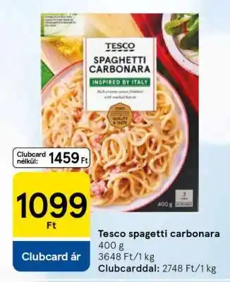 Tesco spagetti carbonara