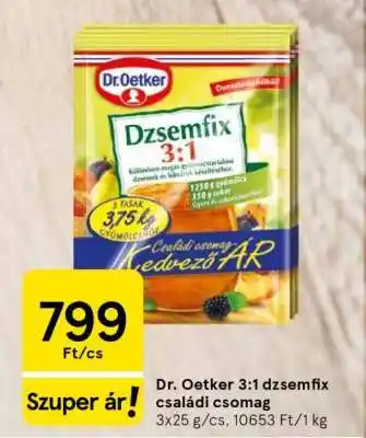 Dr. Oetker 3:1 dzsemfix családi csomag