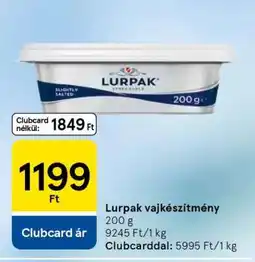 Tesco Lurpak vajkészítmény ajánlat