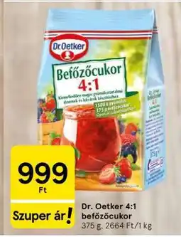 Tesco Dr. Oetker 4:1 befőzőcukor ajánlat