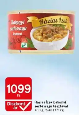 Tesco Házias Ízek bakonyi sertésragu tésztával ajánlat