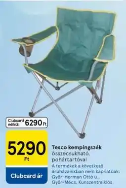 Tesco Tesco kempingszék ajánlat