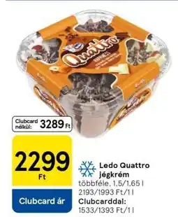 Tesco Ledo Quattro jégkrém ajánlat
